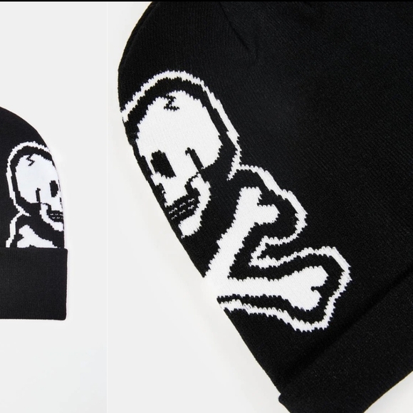 TOKIDOKI Double Skull Beanie/Toque/Skully/Wooly Hat/Toboggan/Knit Cap/Snow Cap - Picture 2 of 16